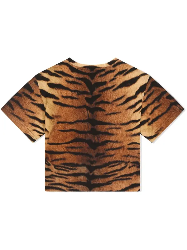 Dolce Gabbana Kids T shirt Met Tijgerprint Farfetch