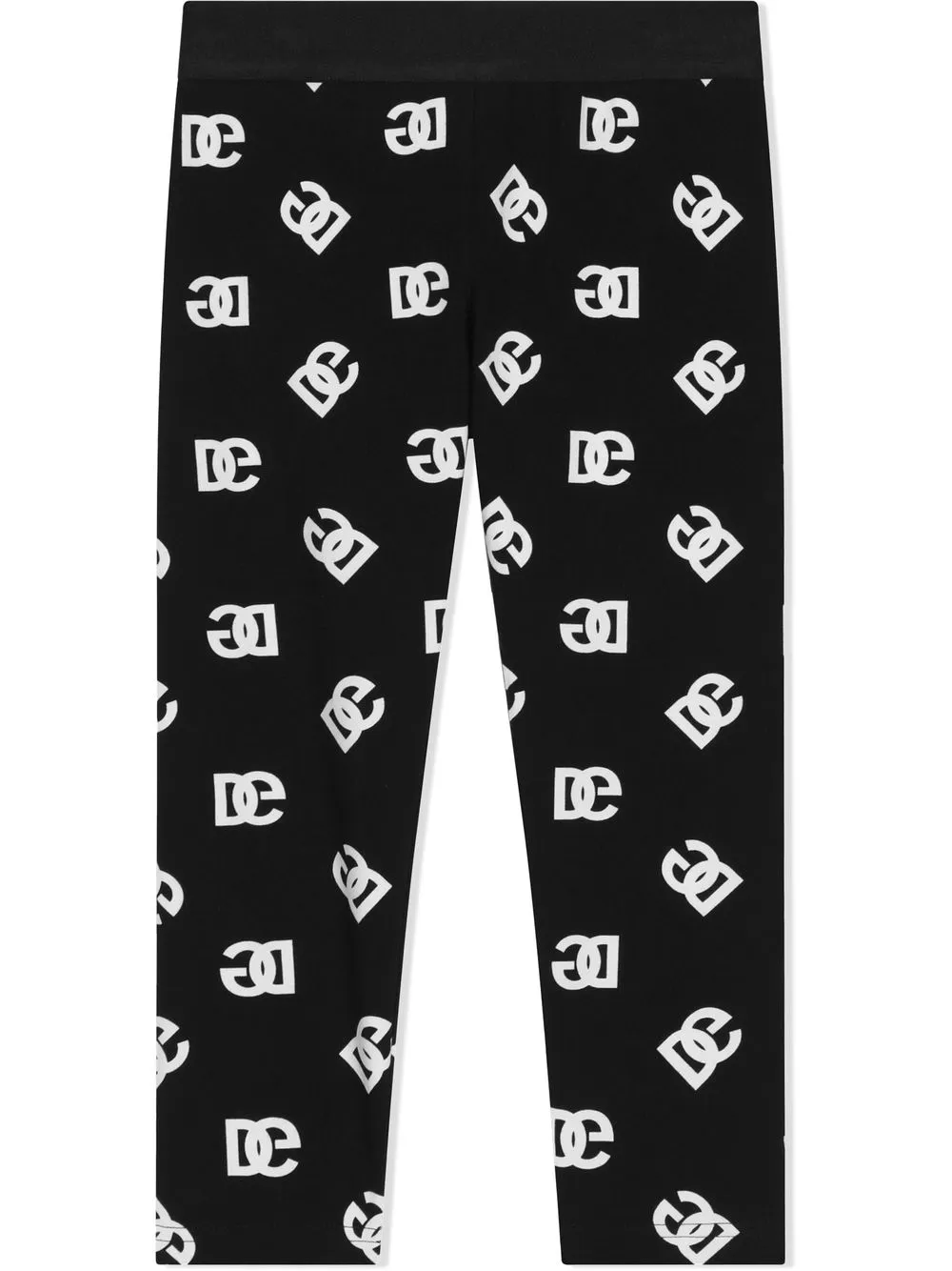 Dolce & Gabbana Kids Legging met logoprint - Zwart