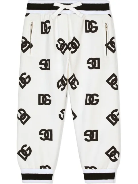 Dolce & Gabbana Kids pants con logo DG