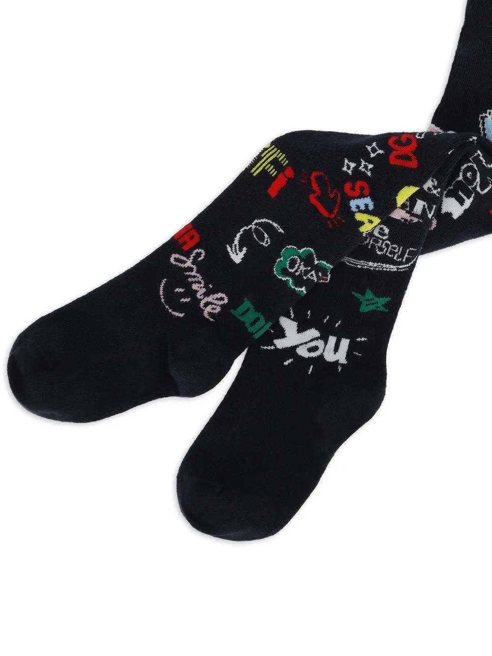 Dolce & Gabbana Kids Panty met jacquard - Zwart