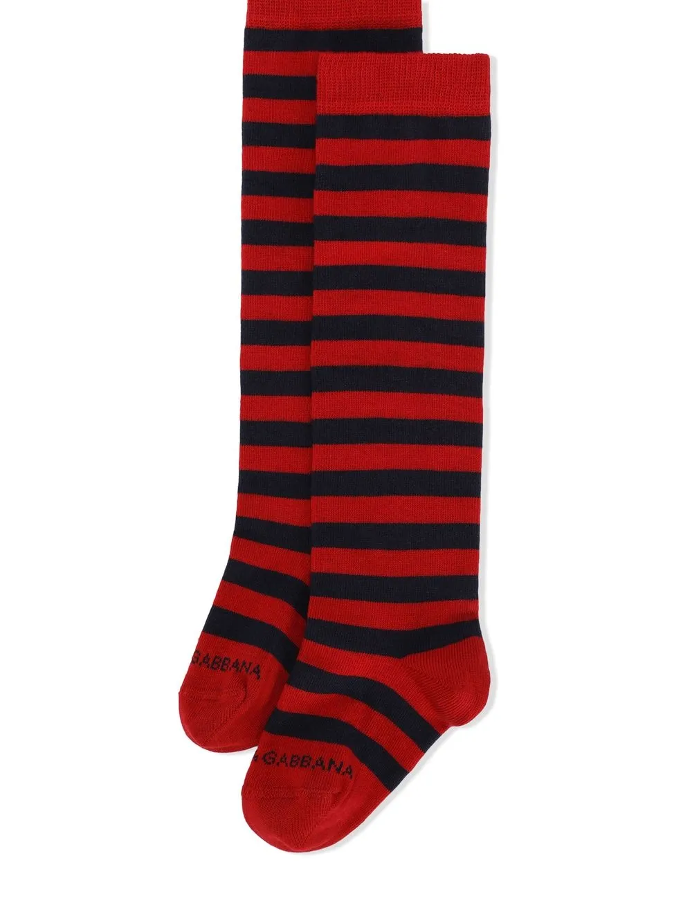 Dolce & Gabbana Kids Sokken met geborduurd logo - Rood