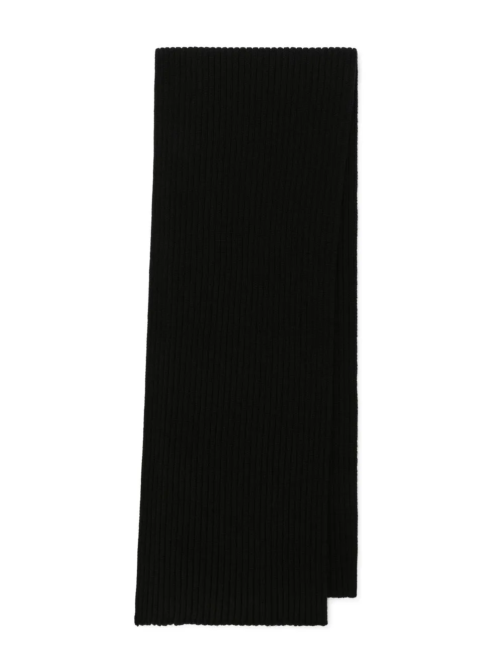 dolce&gabbanakids Dolce & Gabbana Kids Ribgebreide sjaal met DG-logo - Zwart