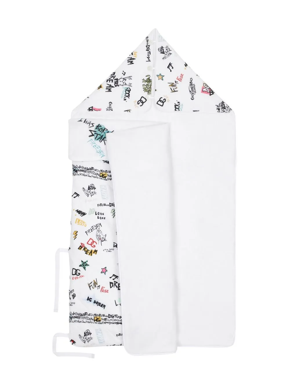 Dolce & Gabbana Kids Slaapzak met bloemenprint - Wit