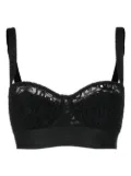 Dolce & Gabbana jacquard tulle balconette bra - Black