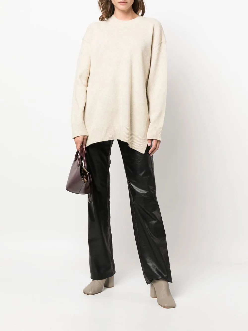 Jil Sander Wollen trui - Beige