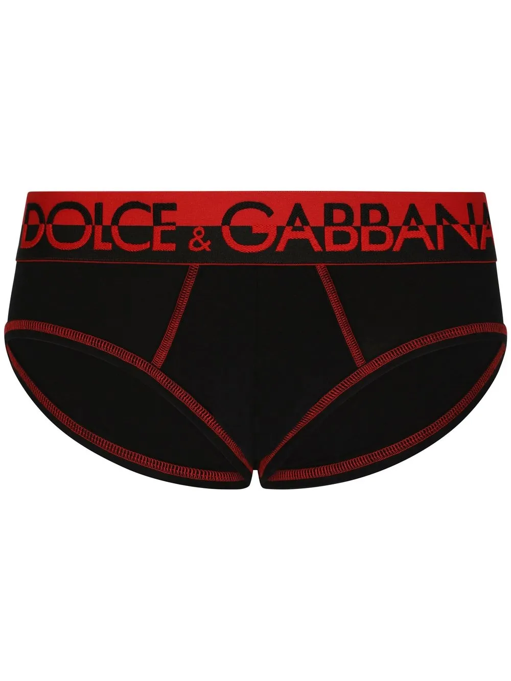 

Dolce & Gabbana logo-waistband briefs - Black