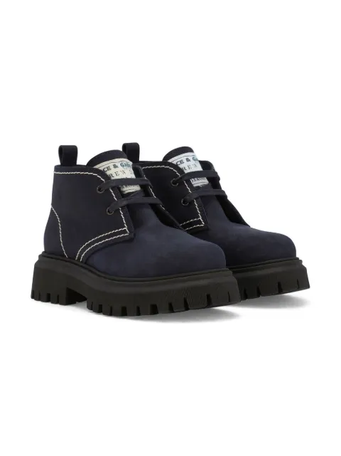 Dolce & Gabbana Kids botines con agujetas y tacón de 80mm