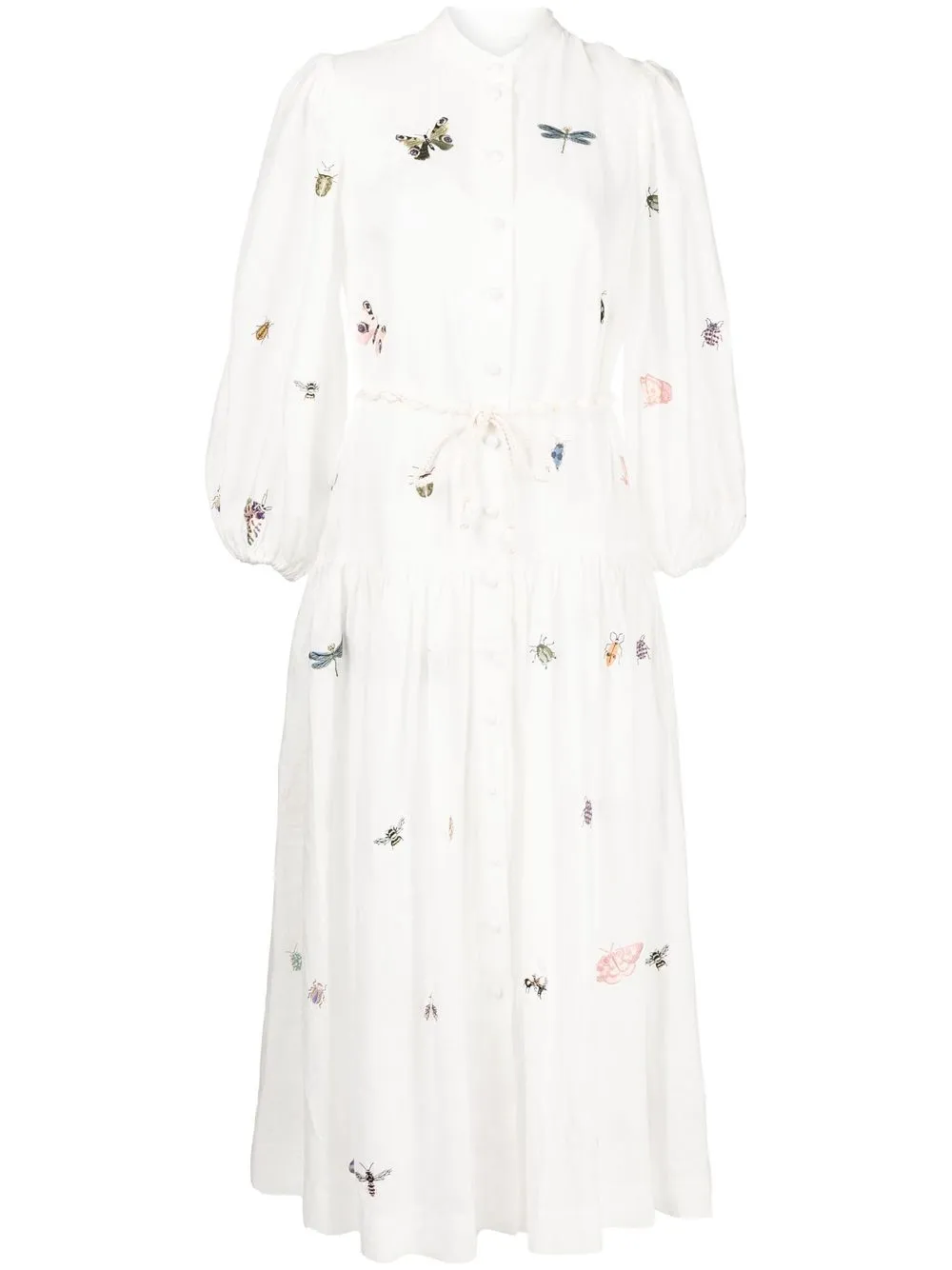 

ZIMMERMANN Jeannie drop-waist shirt dress - White