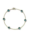 IPPOLITA 18kt yellow gold Lollipop 6-Stone Station blue topaz bracelet