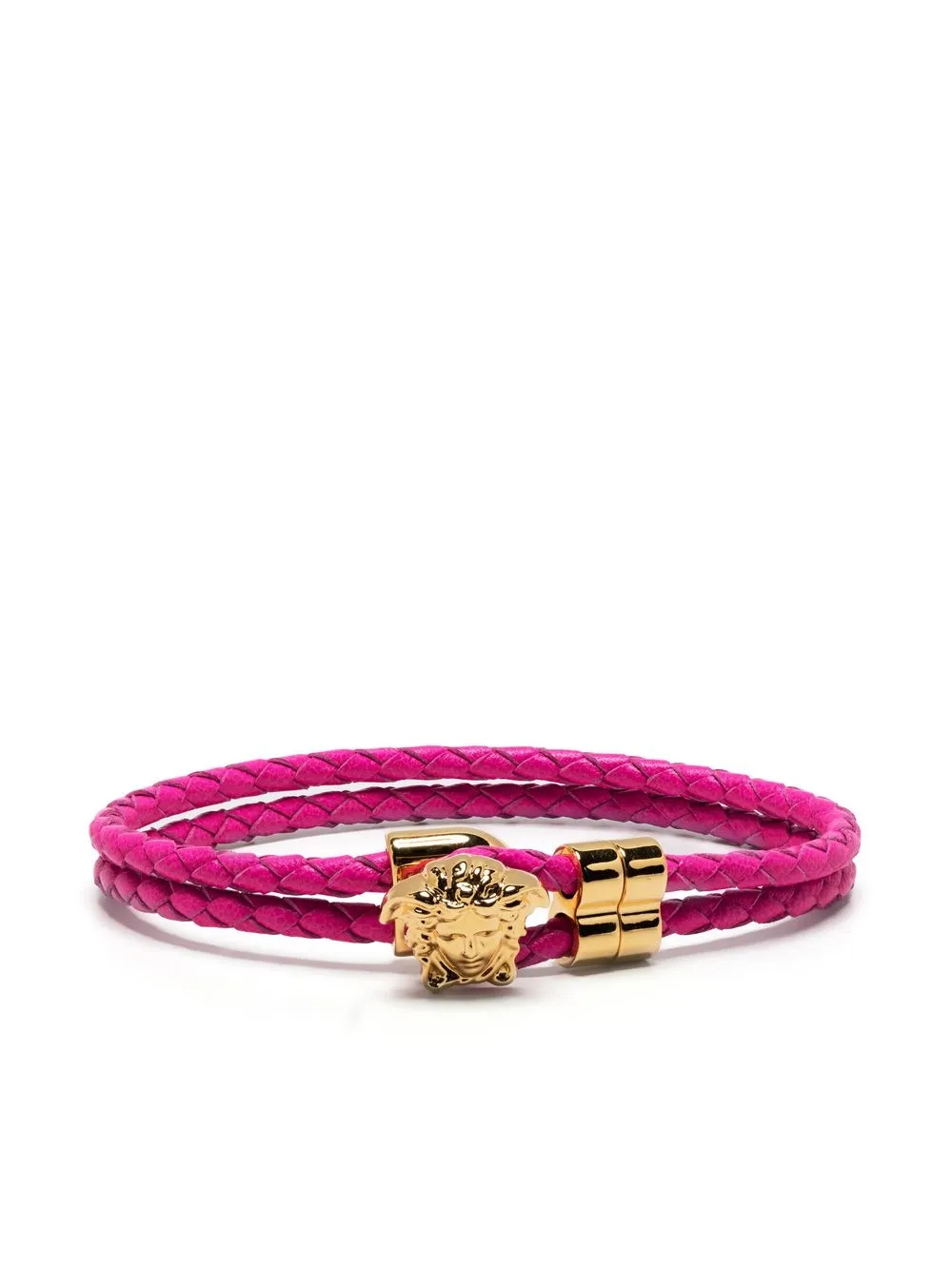 

Versace Medusa Head-detail leather bracelet - Pink