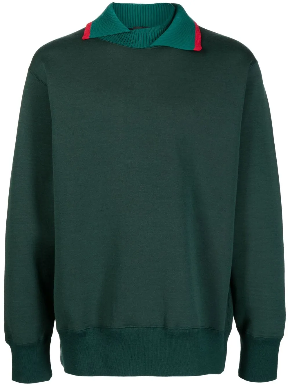 

Kolor contrasting-collar detail sweatshirt - Green