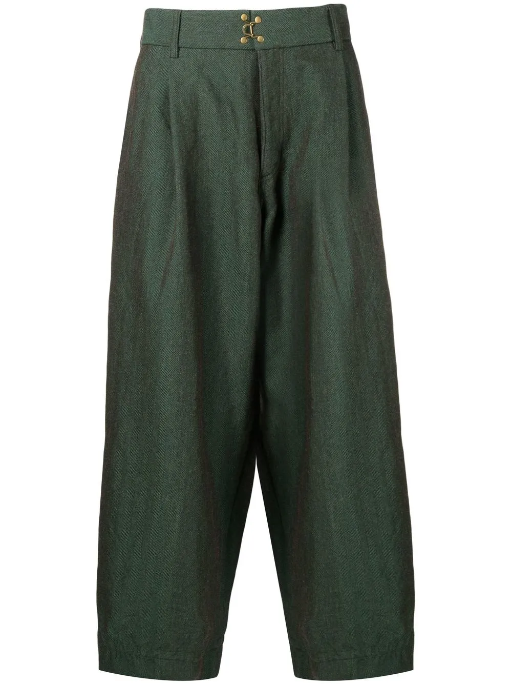 

Kolor pantalones capri con pinzas - Verde