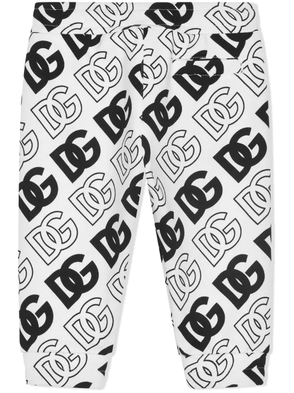 Dolce & Gabbana キッズパンツ 18-24M 86-92cm Dolce & Gabbana Kids DG-logo Track Pants | White | FARFETCH