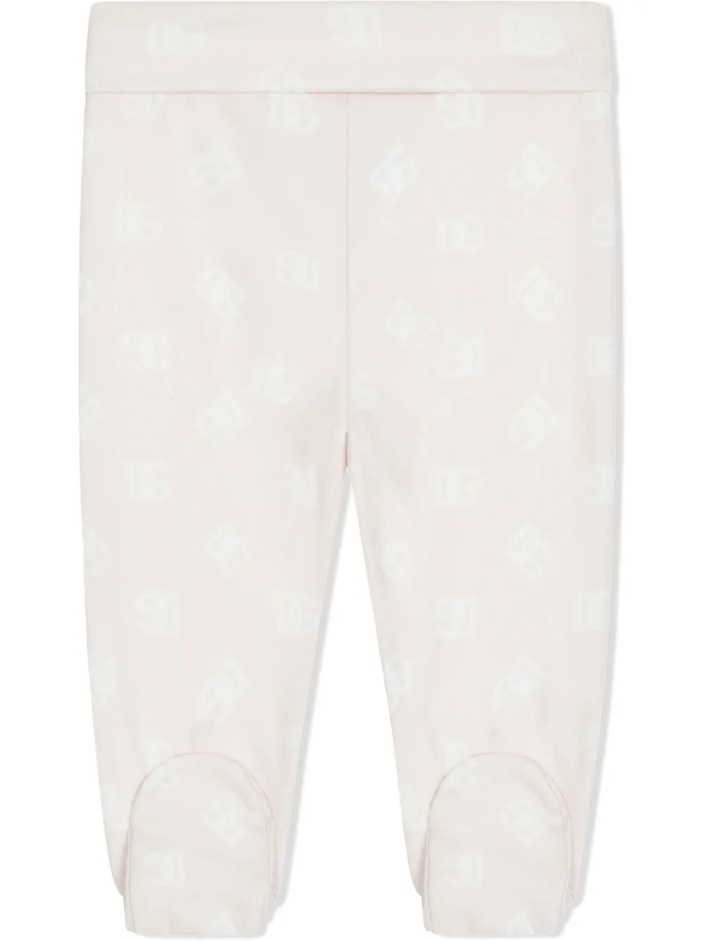 

Dolce & Gabbana Kids ruffle-cuff logo trousers - Pink