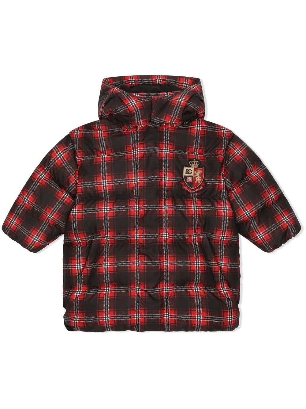 DOLCE & GABBANA キッズ　ダウンジャケット Dolce & Gabbana Kids ドルチェ＆ガッバーナキッズ チェック ダウン