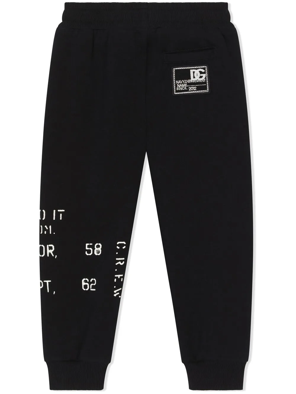 Dolce & Gabbana Kids Trainingsbroek met tekst - Blauw