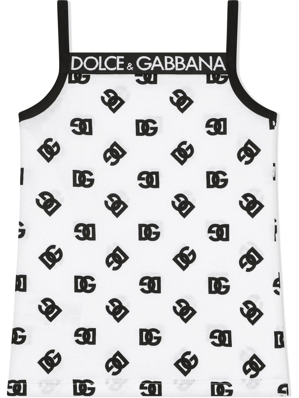 Dolce & Gabbana Kids Hemd met logoprint - Wit