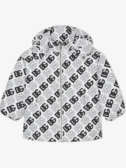 Dolce & Gabbana Kids quiltet dunjakke med DG-logo