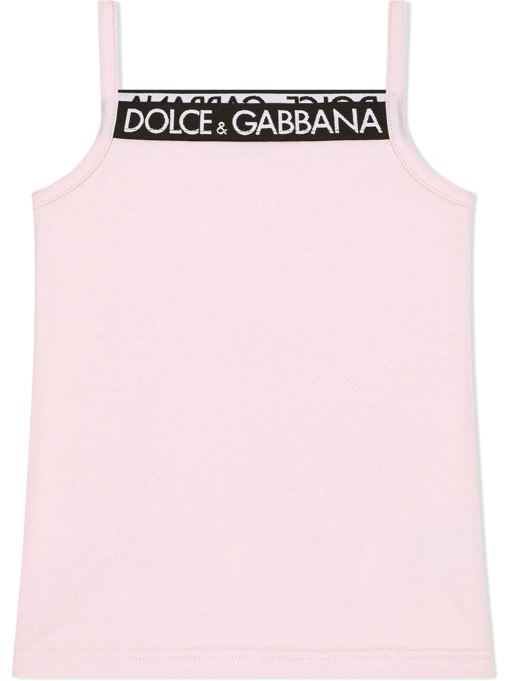 Dolce & Gabbana Kids logo-print tank top - Pink