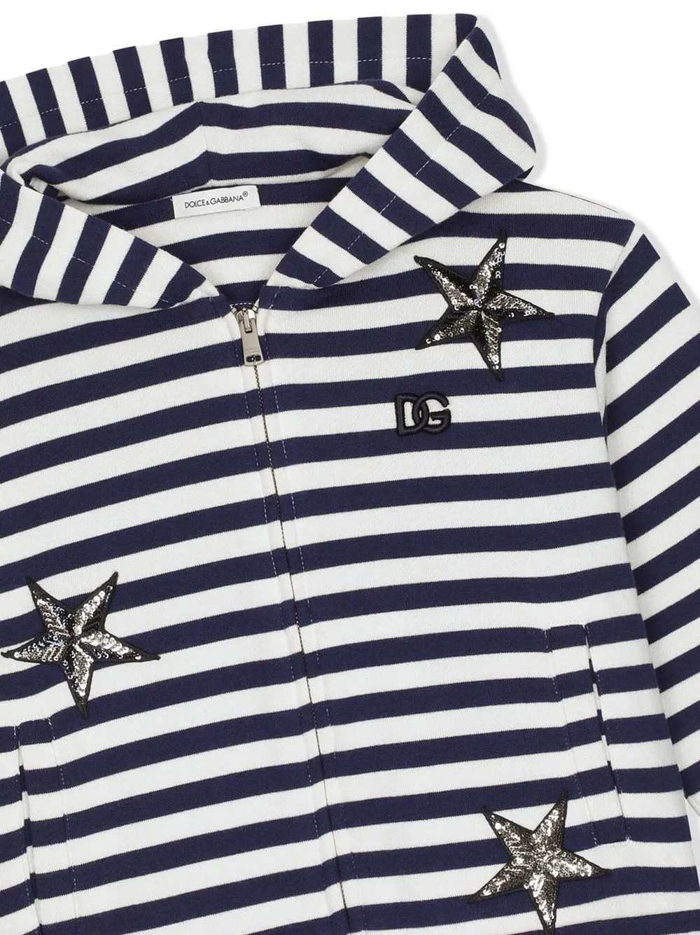 

Dolce & Gabbana Kids suéter con parches de estrella - Azul