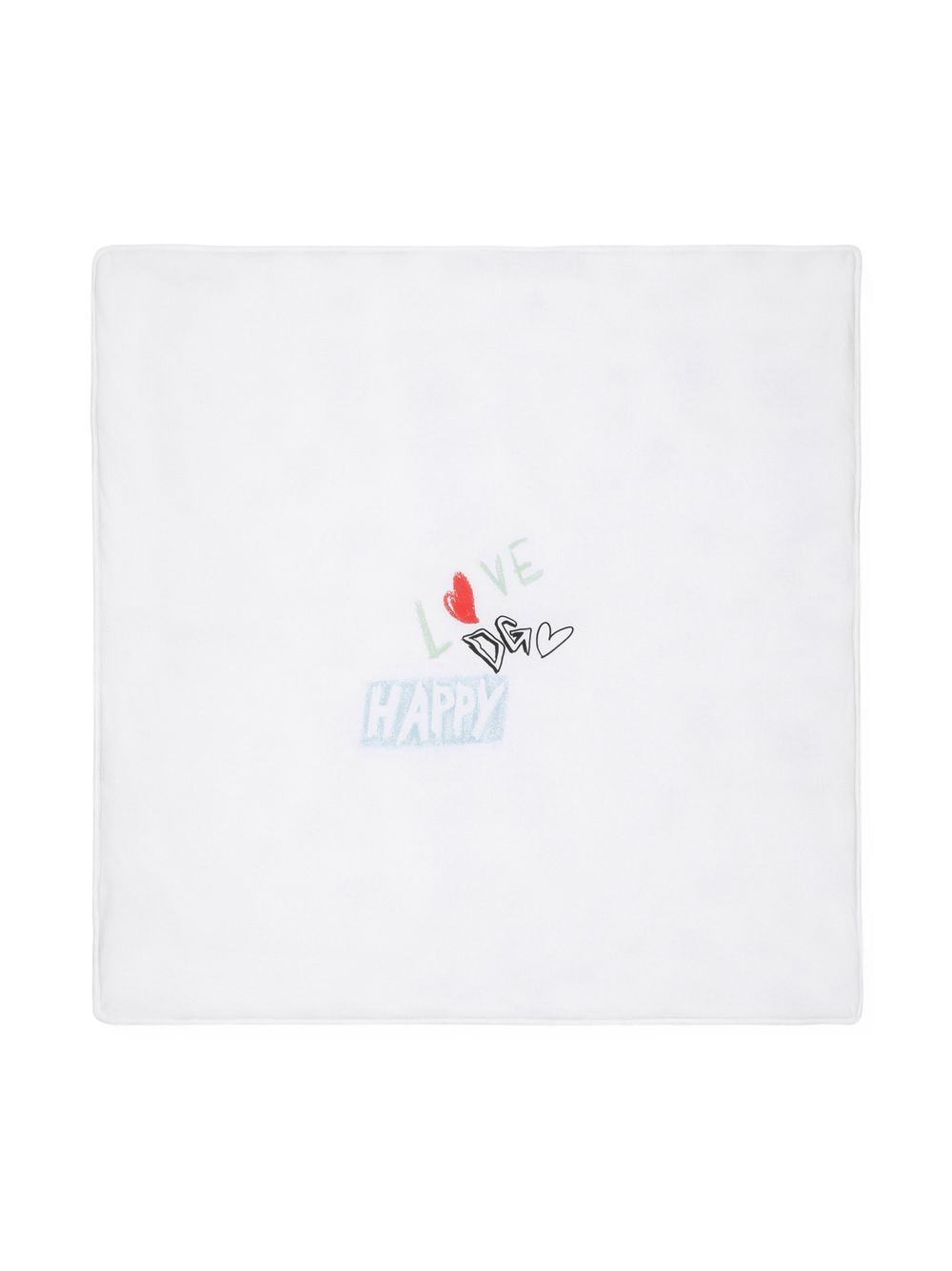 Dolce & Gabbana Kids DG Rock cotton blanket - White