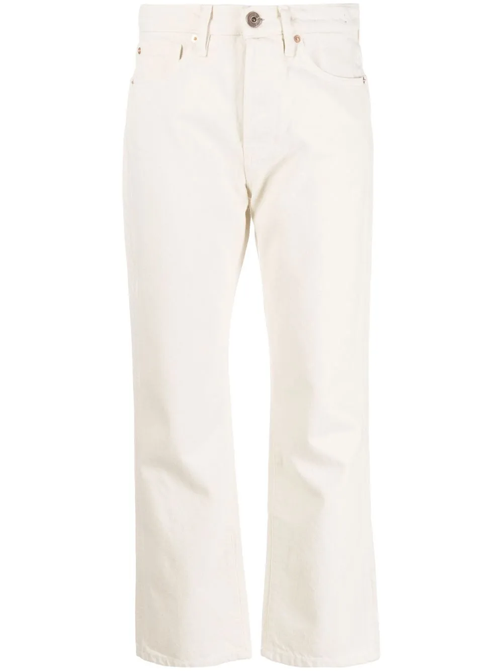 

3x1 straight-leg high-rise jeans - Neutrals