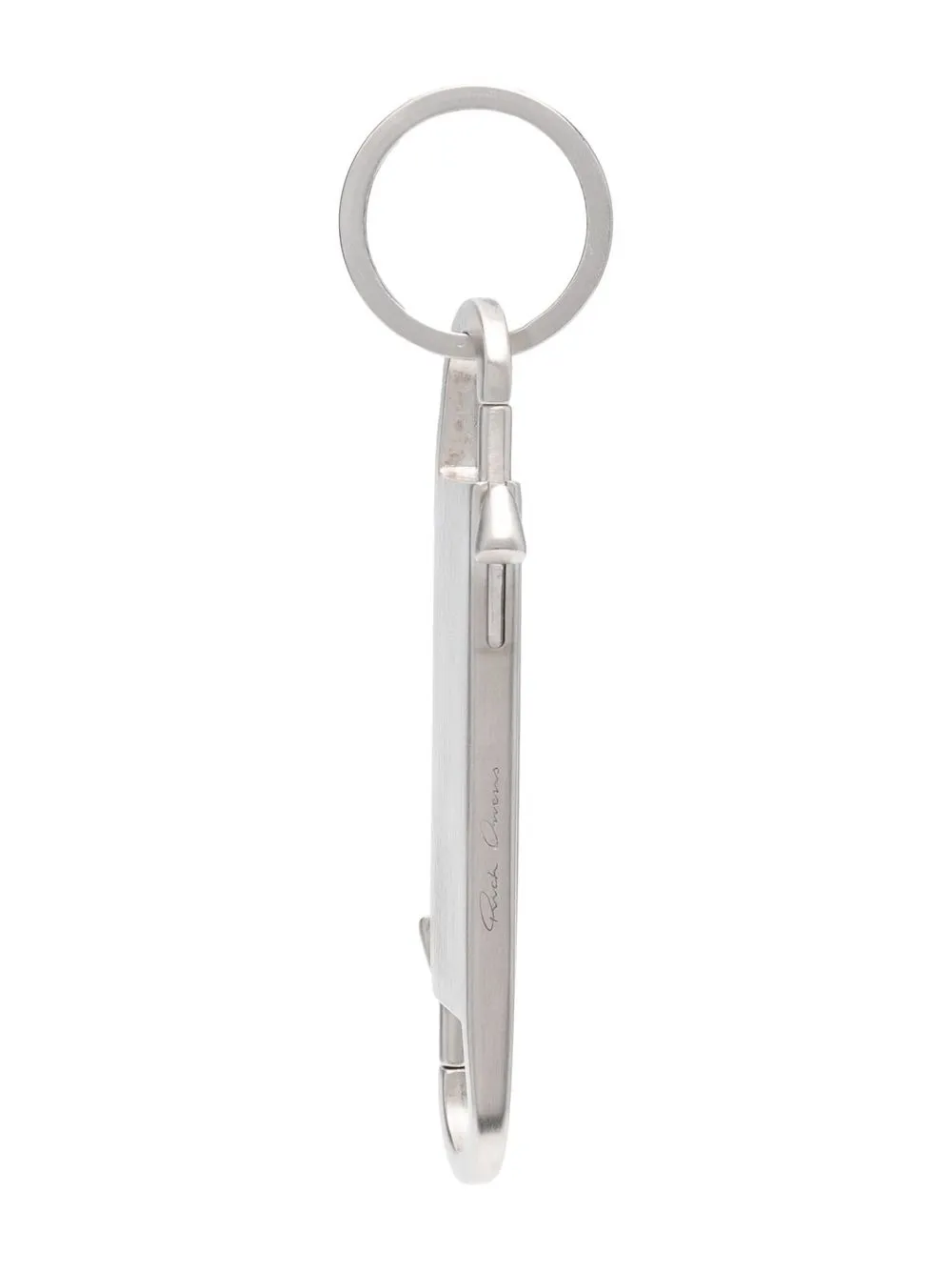 

Rick Owens engraved-logo clip keyring - Silver