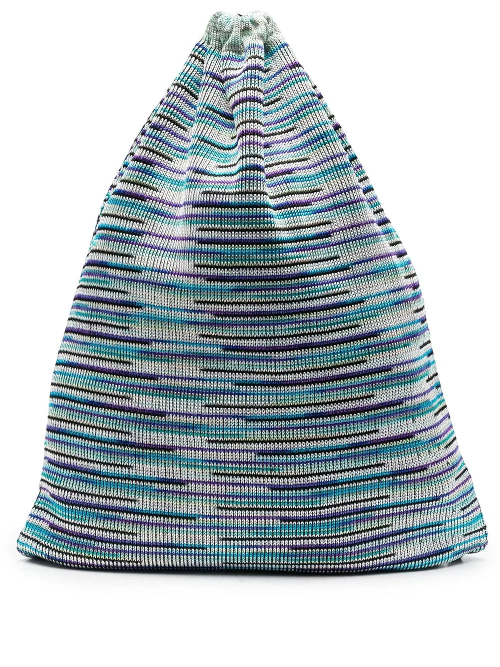 

Missoni mochila tejida con motivo de rayas - Azul