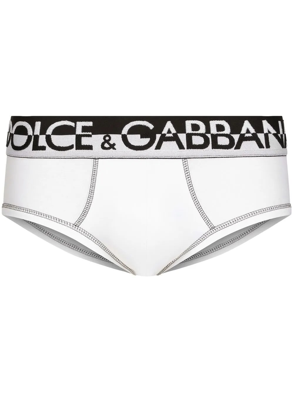 

Dolce & Gabbana logo-waistband briefs - White