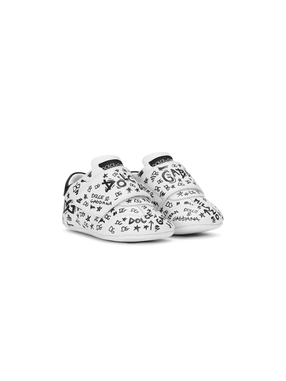 

Dolce & Gabbana Kids all-over logo-print sneakers - White