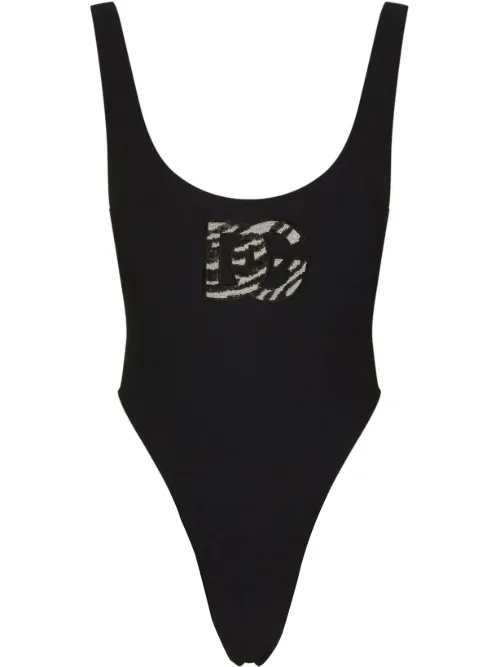 Maillot de bain à logo DG - Dolce & Gabbana - Modalova