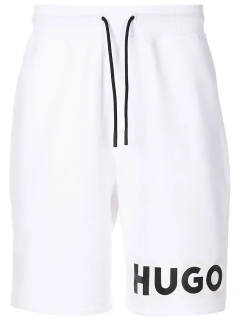 HUGO Joggingshorts mit Logo-Print