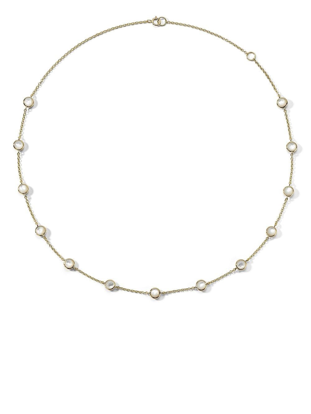 IPPOLITA 18kt yellow gold Lollipop 13-Stone Station mother-of-pearl necklace