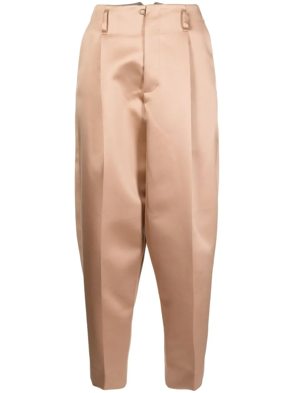 

Kolor cropped silk trousers - Brown