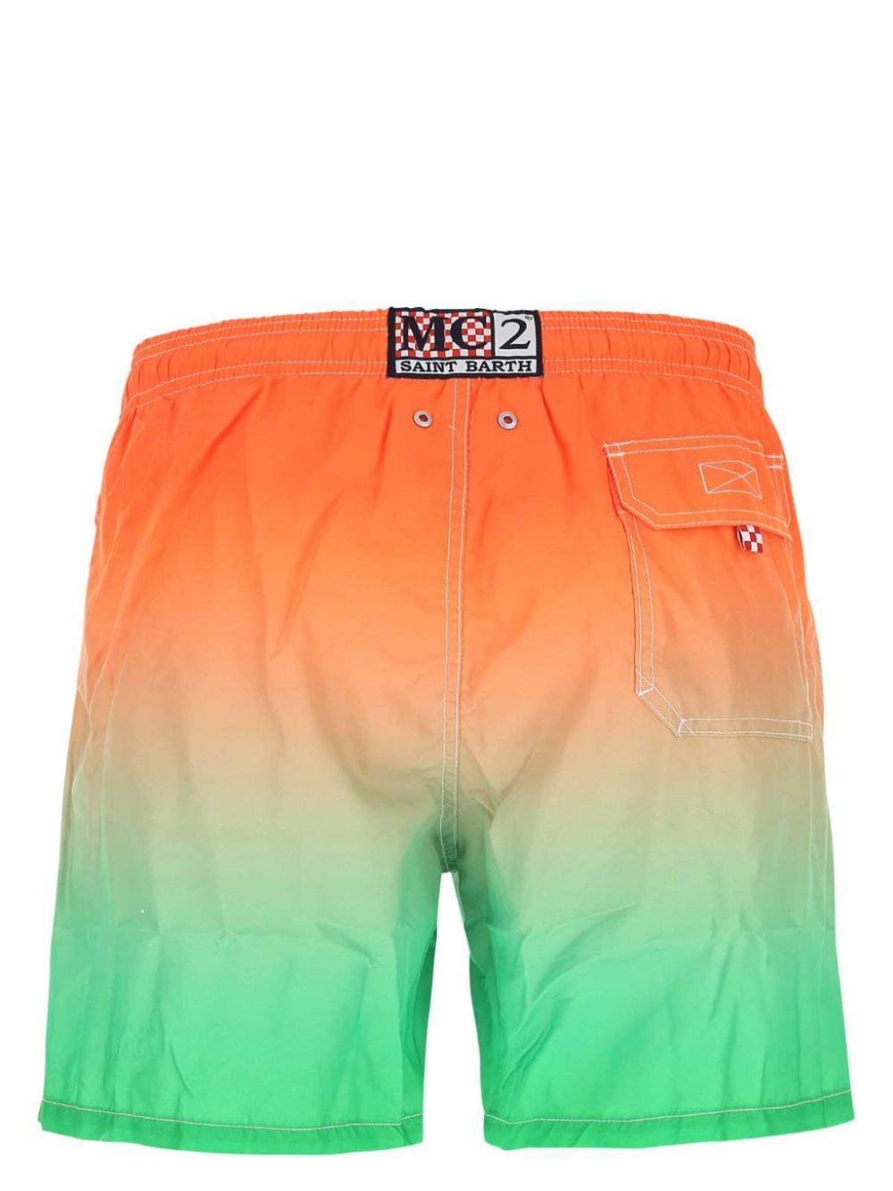 Shop Mc2 Saint Barth Gustavia Swim Shorts In Orange