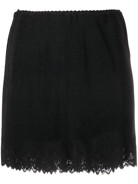 Alexander Wang distressed-hem mini skirt