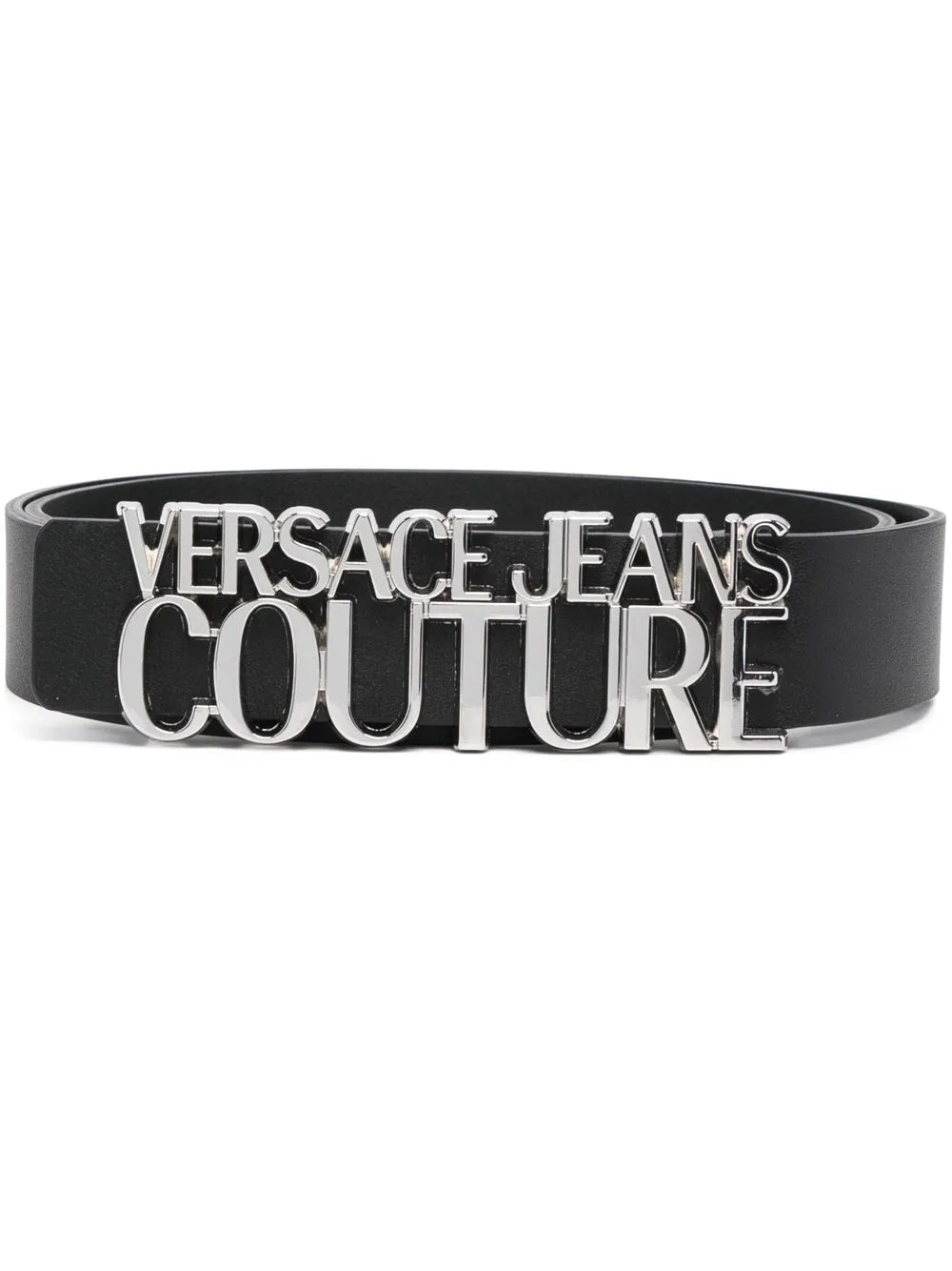 

Versace Jeans Couture cinturón con letras del logo - Negro