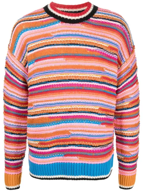 striped wool-blend jumper