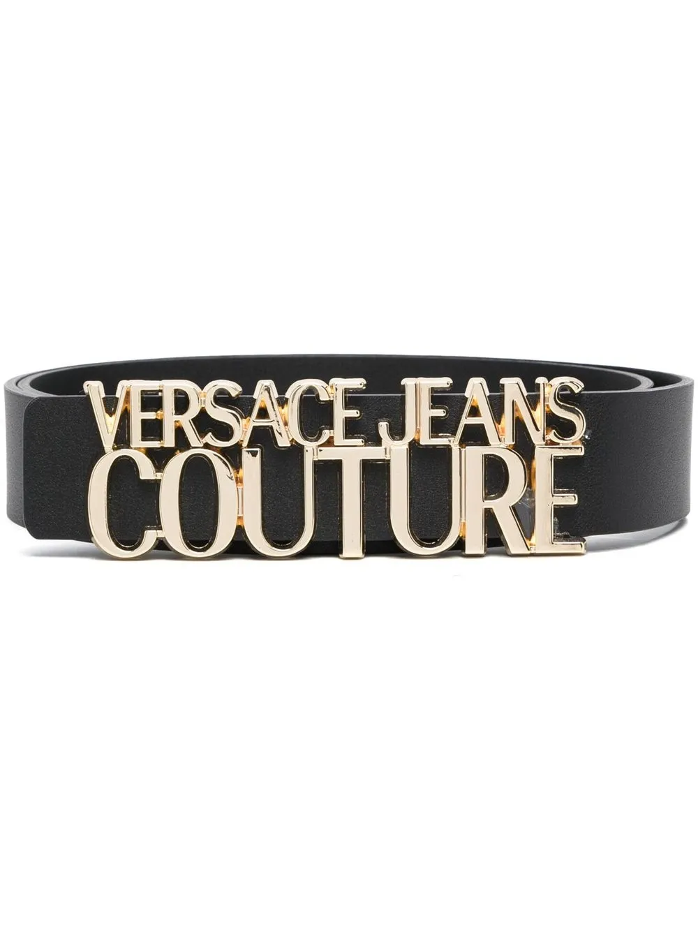 

Versace Jeans Couture cinturón con letras del logo - Negro