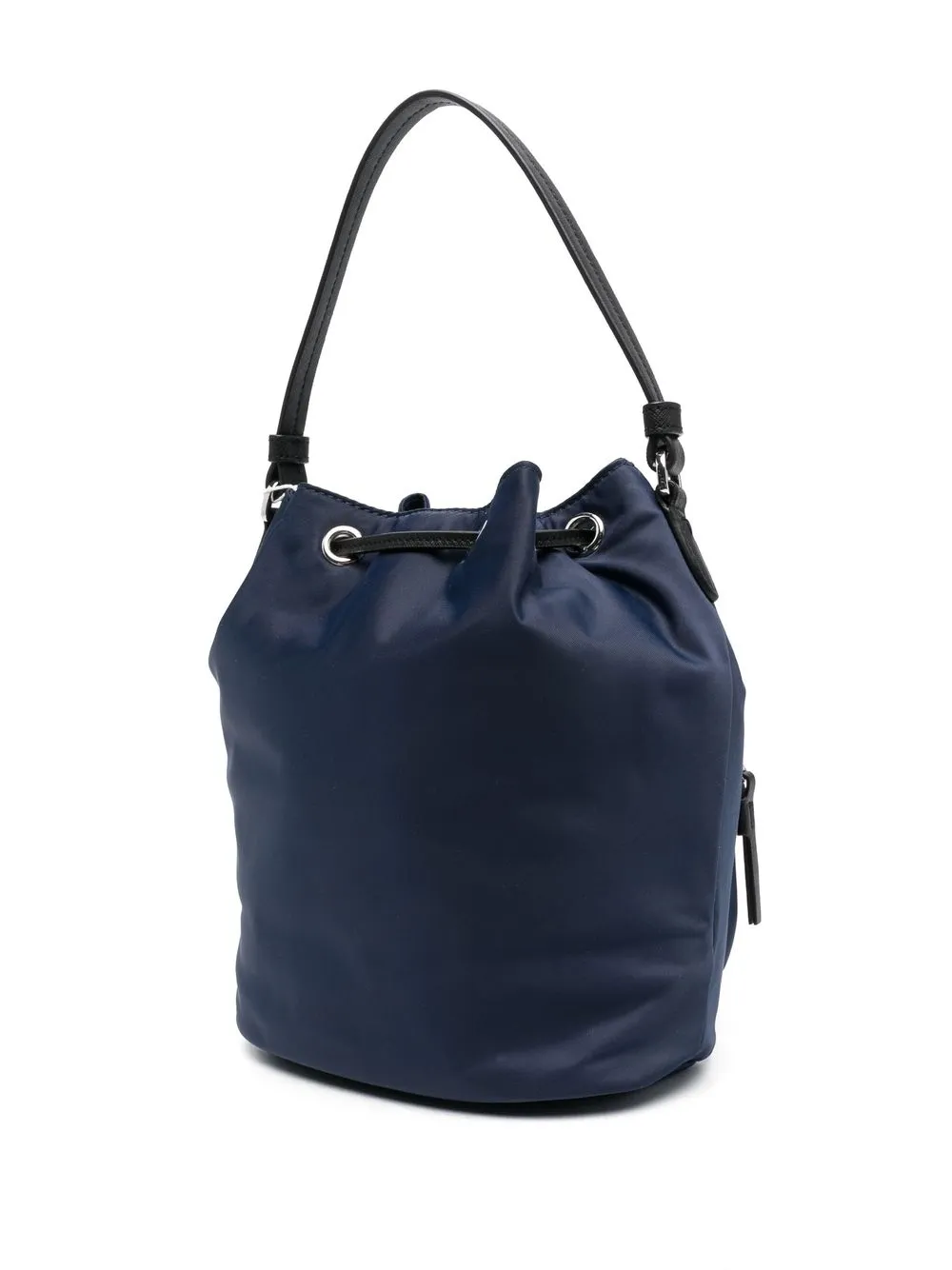 Tory Burch Logo-plaque Bucket Bag In Blau