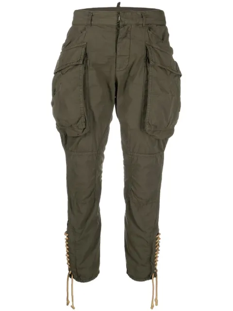 DSQUARED2 pantalones slim con cordones