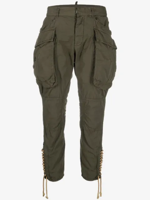 DSQUARED2 lace-up slim-fit trousers