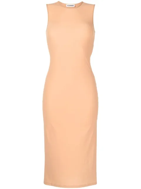 Jil Sander round neck sleeveless maxi dress