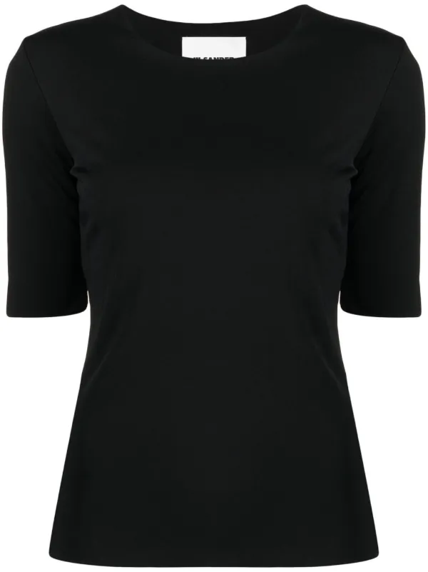 Jil Sander ラウンドネック Tシャツ | ブラック | FARFETCH JP