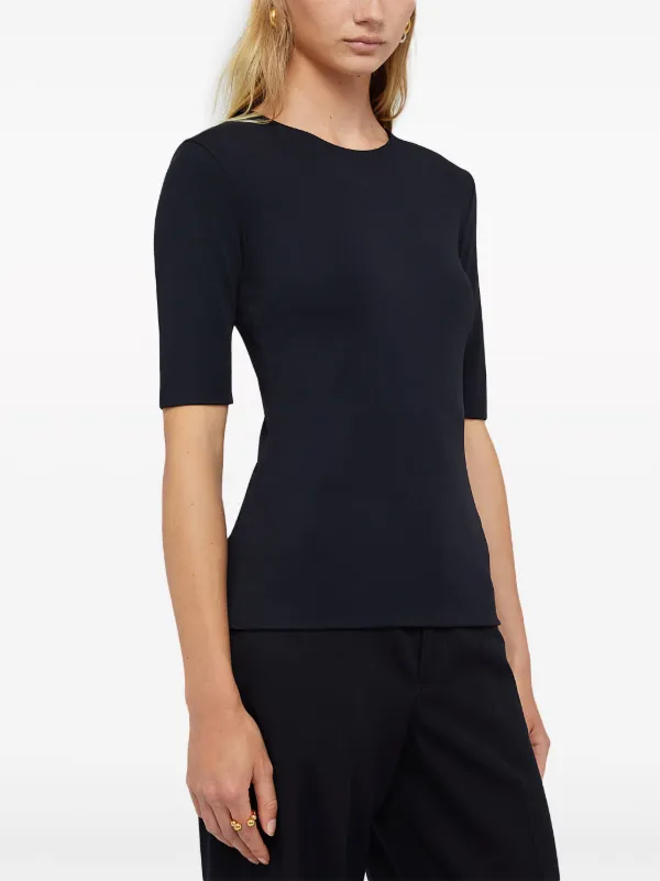 Jil Sander クルーネック半袖tシャツ ブルー FW24/25 Jil Sander クルーネック Tシャツ | ブルー | FARFETCH JP
