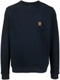 Belstaff logo-patch cotton sweatshirt - Blue
