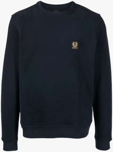 Belstaff logo-patch cotton sweatshirt