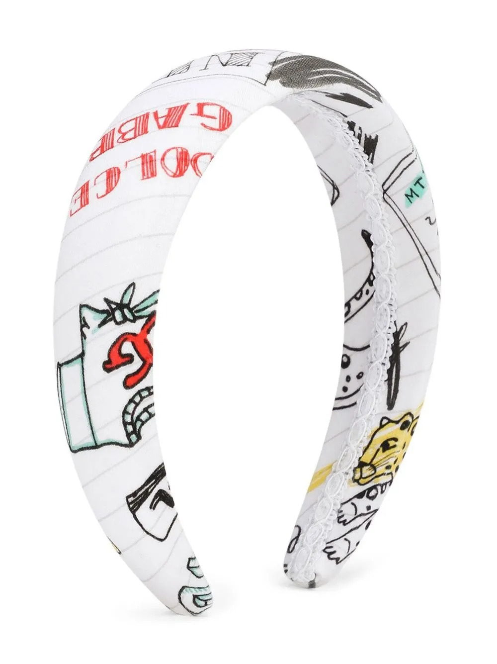 

Dolce & Gabbana Kids diadema con estampado Smemo - Blanco