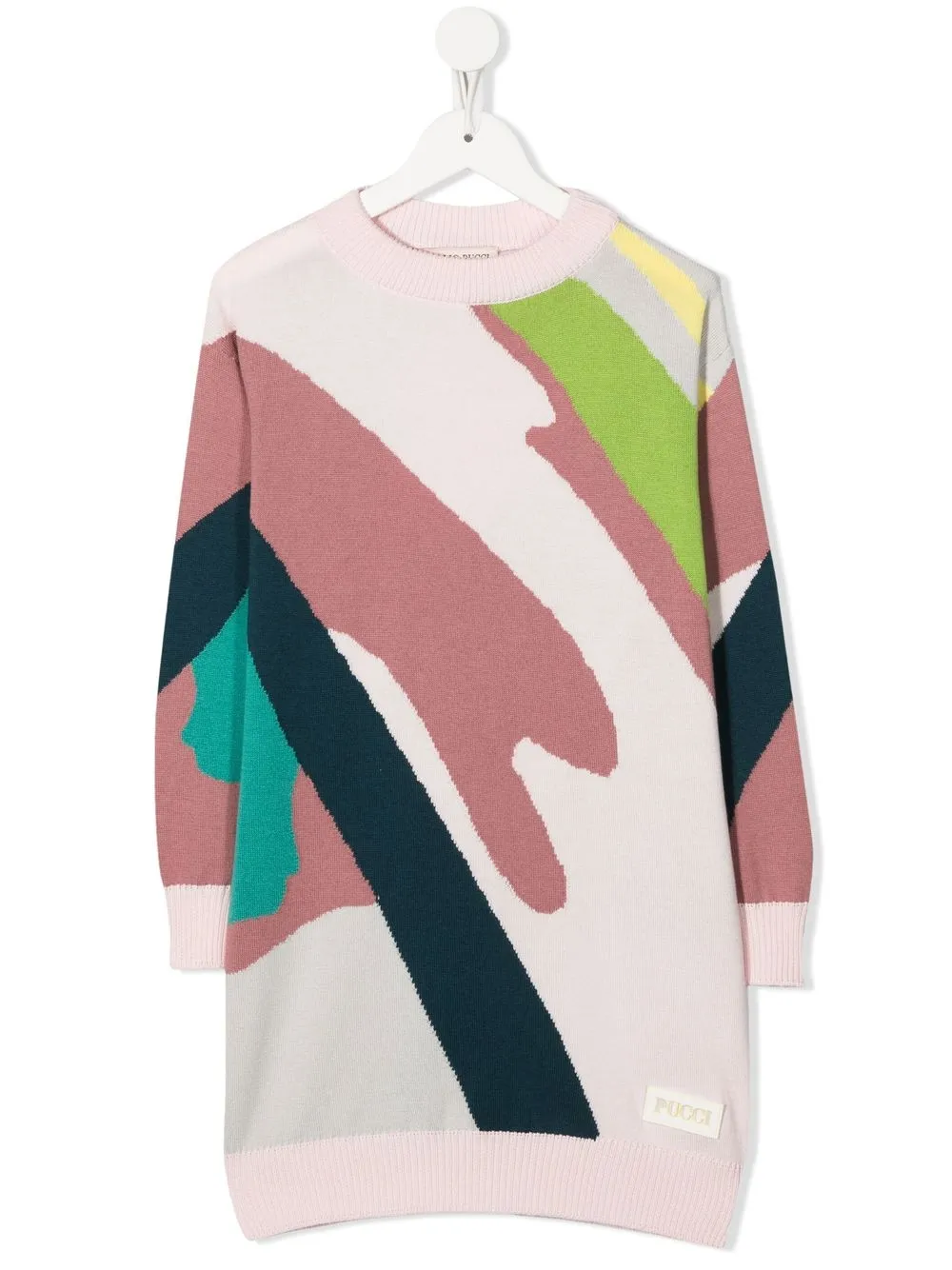 

PUCCI Junior colour-block jumper dress - Pink