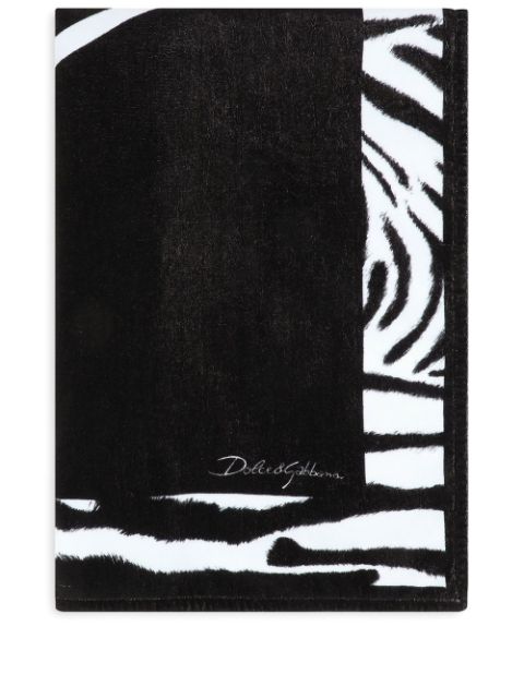 Dolce & Gabbana zebra-print terrycloth beach towel Women